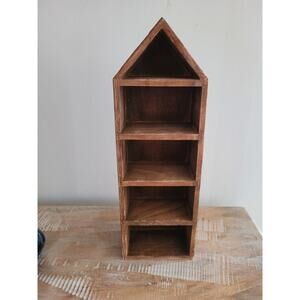 Wooden House Display Shelves